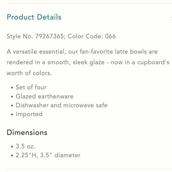 Anthropologie Shiny Mini Latte Bowls - set of 4 - apricot pink - Picture 5 of 14